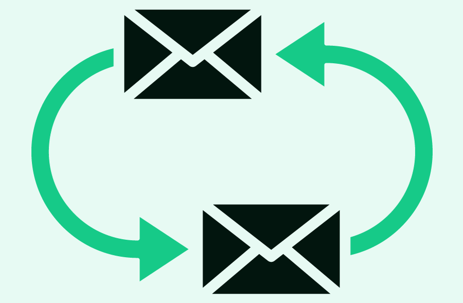 échange de courrier