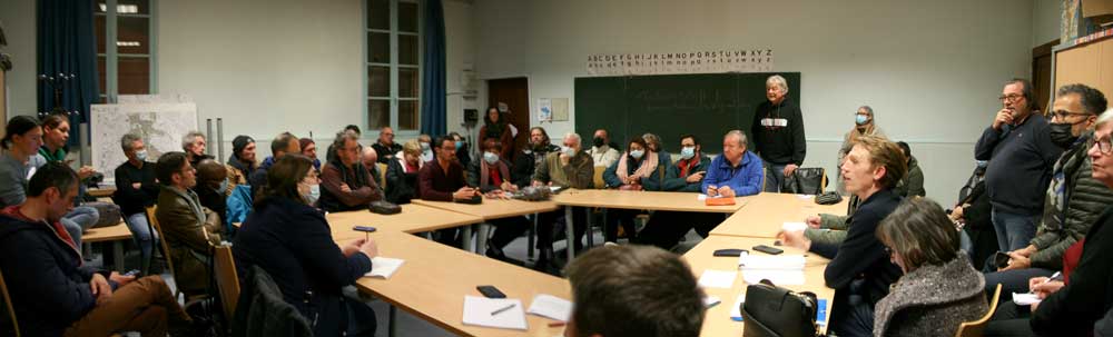 réunion du 22 mars pour l'organisation de l'action des riverains